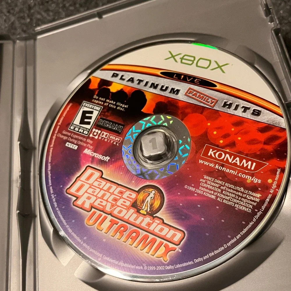 Dance Dance Revolution Ultramix Xbox Platinum Family Hits Konami CIB Complete